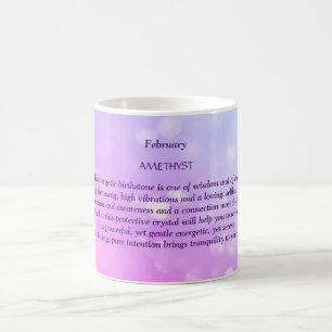 Caneca De Café Fevereiro Ametist Birthstone