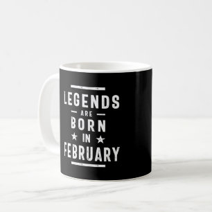 Caneca De Café Fevereiro De Aniversário As Legendas De Presente S