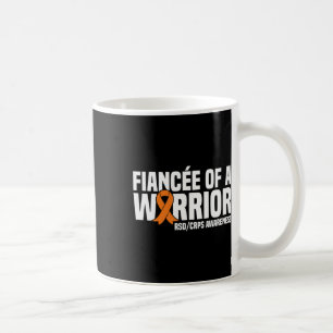 Caneca De Café Fiança De Um Guerreiro Laranja Friso Awarene