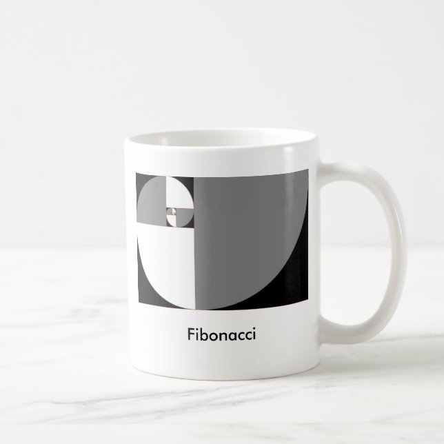 Caneca De Café fibonacci_sinistrogira, Fibonacci (Direita)