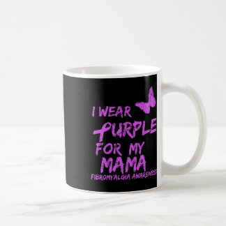 Caneca De Café Fibromialgia Consciência Eu Visto Roxo Para Minha 