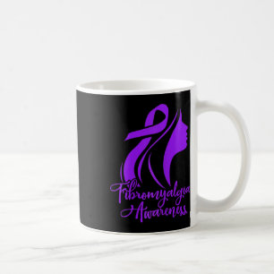 Caneca De Café Fibromialgia Sensibilização Fibro Guerreiro Roxo F