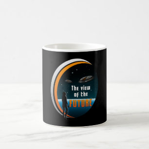 Caneca De Café Ficção científica Alienígena espacial Ufo Pres