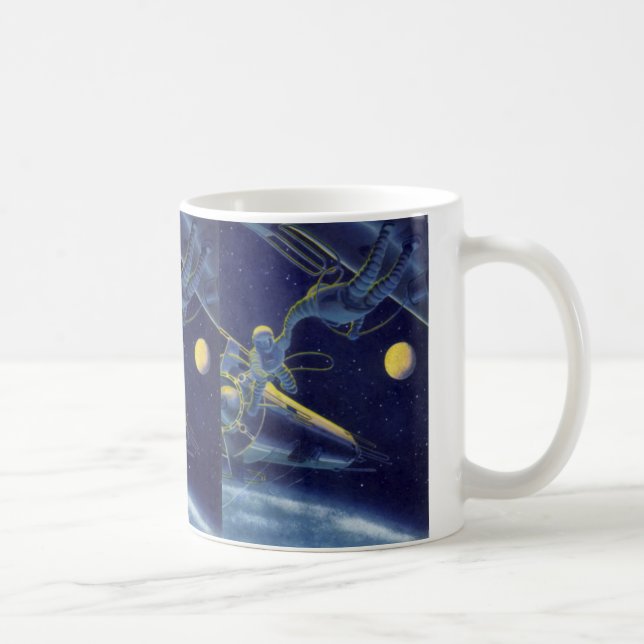 Caneca De Café Ficção científica retrô, Alien da Ficção Científic (Direita)