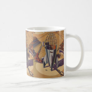 Caneca De Café Ficção científica retrô, Ficção científica, Constr