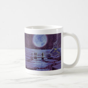 Caneca De Café Ficção científica retrô, Pouso de alienígenas na l