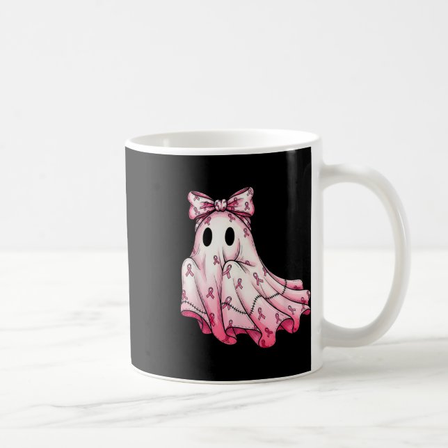 Caneca De Café Ficheiro de Ficheiro Ghost Rosa Friso Cancer Awa (Direita)