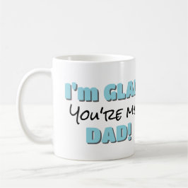 Caneca De Café "Fico feliz que você seja meu Pai" Foto personaliz