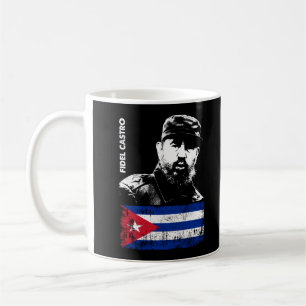 Caneca De Café Fidel Castro Cuba Revolution Bandeira Cubana