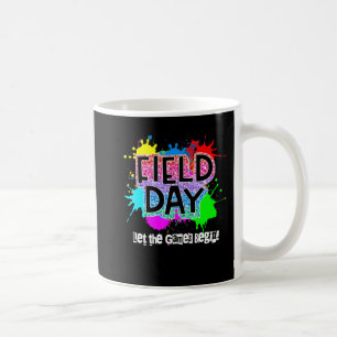 Caneca De Café Field Day School Rainbow Color Splash Let The Game