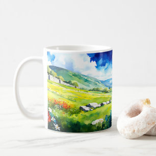 Caneca De Café "Fieldale" Wide Landscape Yorkshire Dales Cena