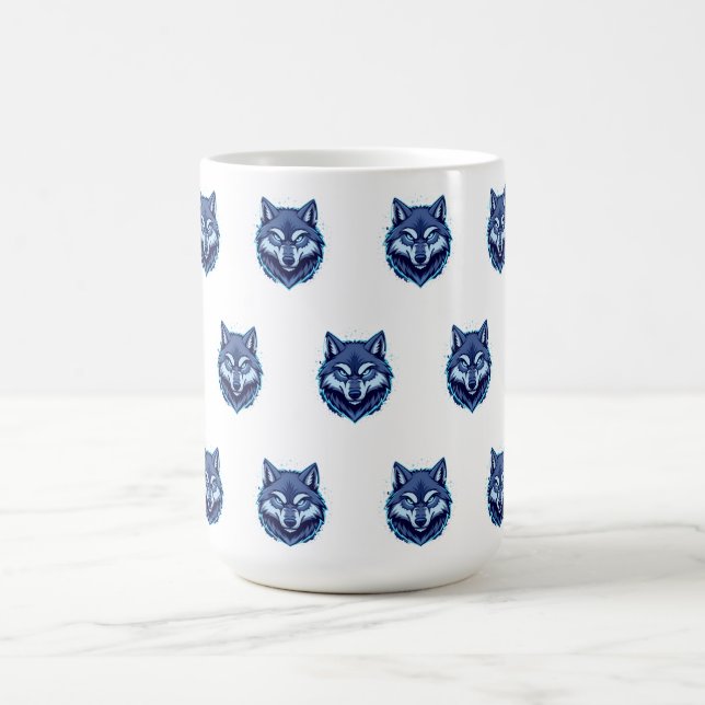 Caneca De Café Fierce Wolf – Symbol of Strength and Freedom (Centro)