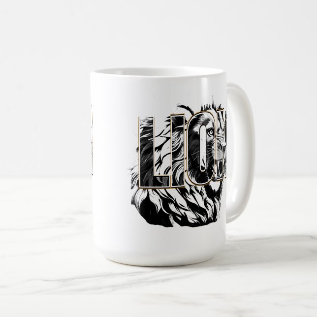 Caneca De Café FierceLion (Frente Esquerda)