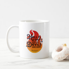 Caneca De Café Fiery William Shakespeare Hell está vazio