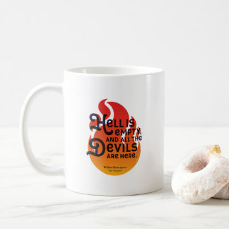 Caneca De Café Fiery William Shakespeare Hell está vazio