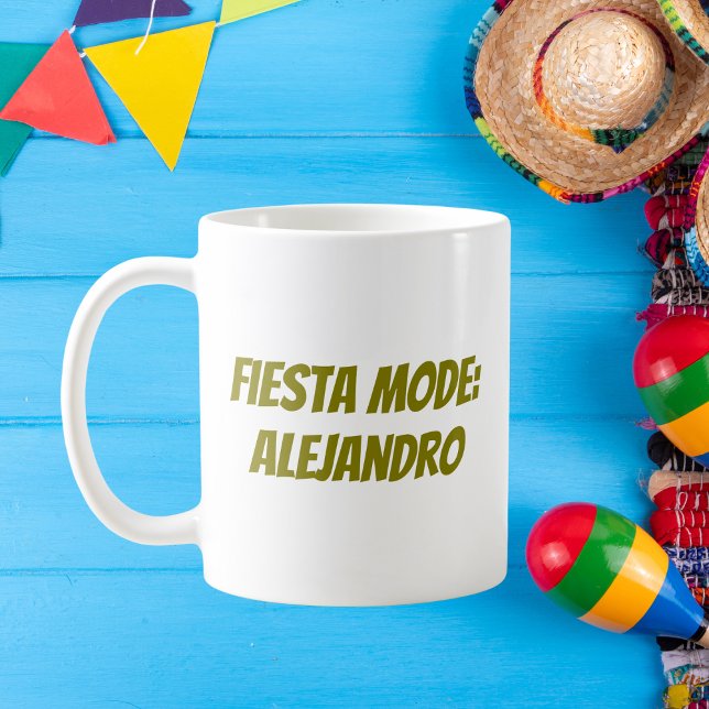 Caneca De Café Fiesta Mode Personalizado Cinco de Mayo (Criador carregado)