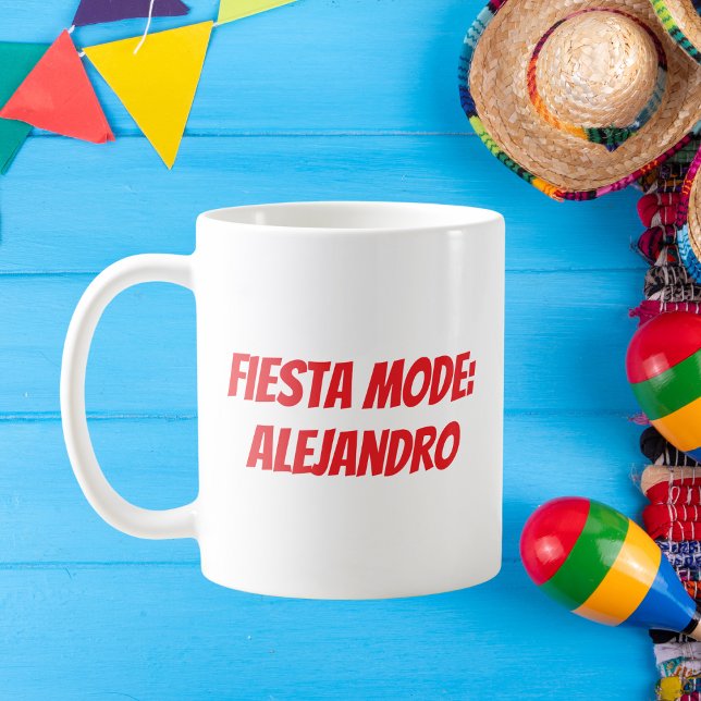Caneca De Café Fiesta Mode Personalizado Cinco de Mayo (Criador carregado)