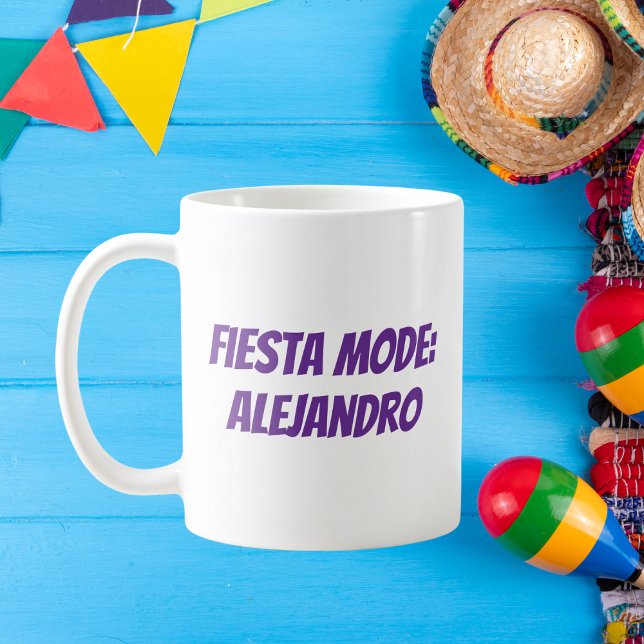 Caneca De Café Fiesta Mode Personalizado Cinco de Mayo (Criador carregado)