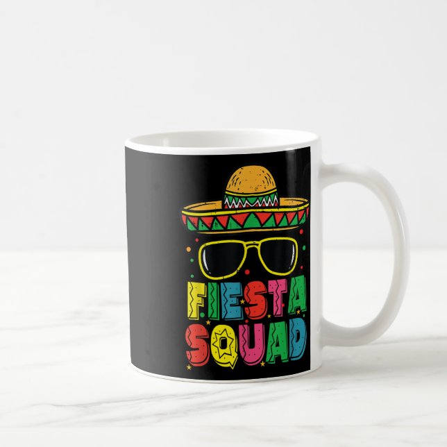 Caneca De Café Fiesta Squad Sombrero Cinco De Mayo Mexicano Fiest (Direita)