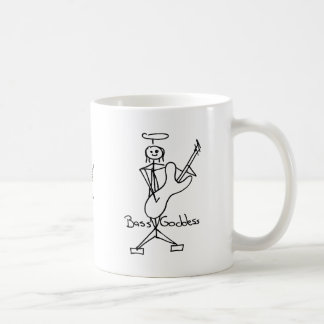 Caneca De Café Figura baixa baixista da vara da deusa da fêmea