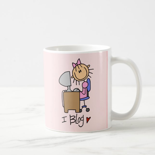 Caneca De Café Figura Blogger da vara do Internet (Direita)