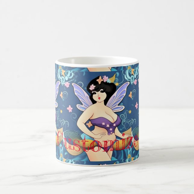 Caneca De Café Figura do cheio Deusa Fada Thunder_Cove (Centro)
