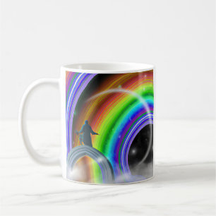 Caneca De Café Figura Misteriosa no Portal Inter-Dimensional