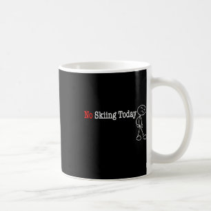 Caneca De Café Figura "No Skiing Today Stick"