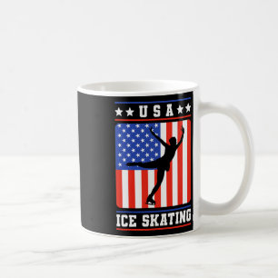 Caneca De Café Figura Skater Usa Ice Skating