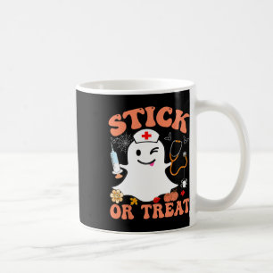 Caneca De Café Figuras De Dia de as Bruxas engraçado De Enfermeir