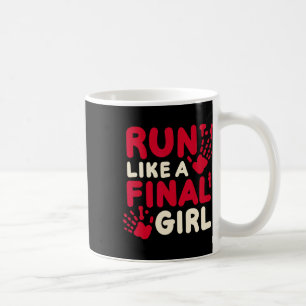 Caneca De Café Figurino Engraçado Do Dia Das Bruxas Corre Como Um
