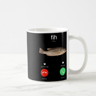 Caneca De Café Fih Chamando Lembrar-me Recusar Mensagem Aceitar T