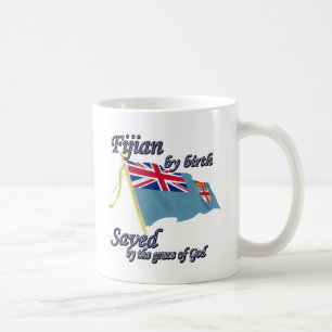 Caneca De Café Fijian pelo nascimento salvar pela graça de deus