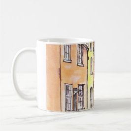 Caneca De Café Fila de Casas