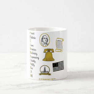 Caneca De Café Filadélfia Acronym Tourist Tee