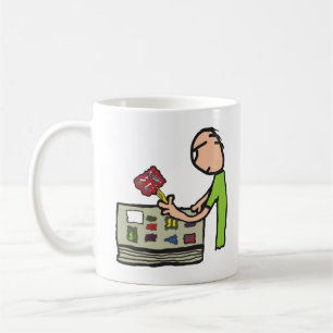 Caneca De Café Filatelia Coleção de Selos