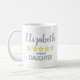 Caneca De Café Filha com 5 estrelas