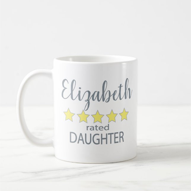 Caneca De Café Filha com 5 estrelas (Esquerda)
