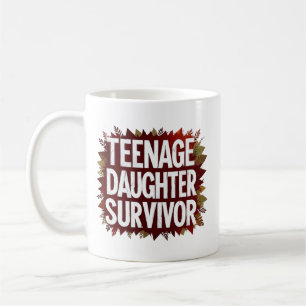 Caneca De Café Filha da adolescência Sobrevivente Engraçada Paren
