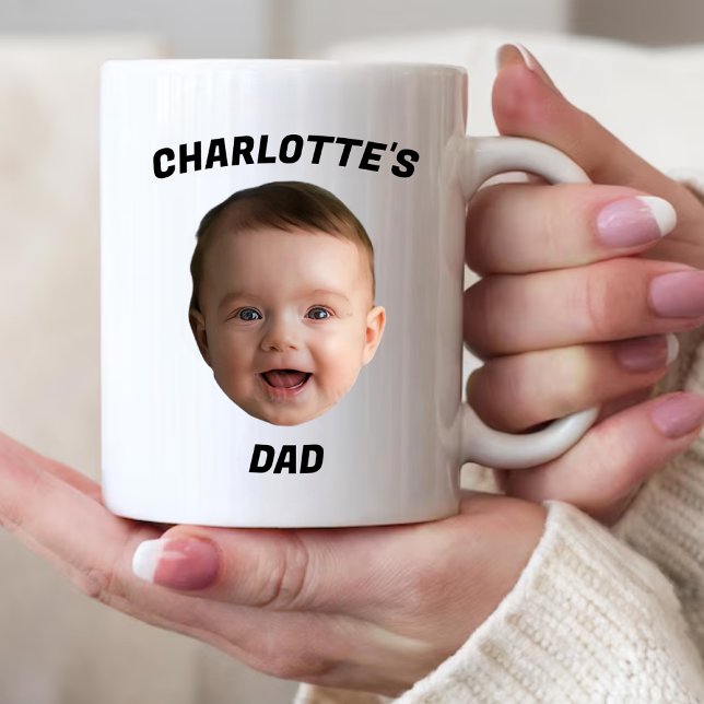 Caneca De Café Filha De Bebê Personalizada, Novo papai De Mug Per (Criador carregado)