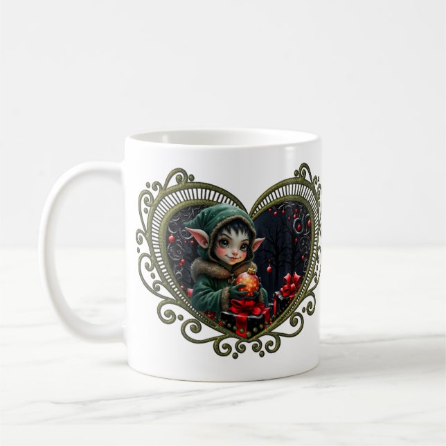 Caneca De Café Filha de elfo giro em Casaco verde (Esquerda)