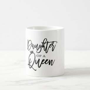 Caneca De Café Filha de uma RAINHA Roteiro Moderno Custom Tendênc