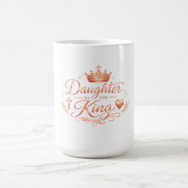 Caneca De Café Filha do Rei • Camiseta Cristã Feminina