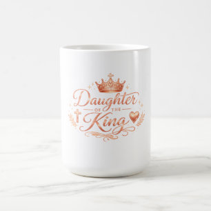 Caneca De Café Filha do Rei • Camiseta Cristã Feminina