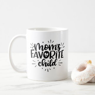 Caneca De Café Filha Favorita da Mãe, carta à mão