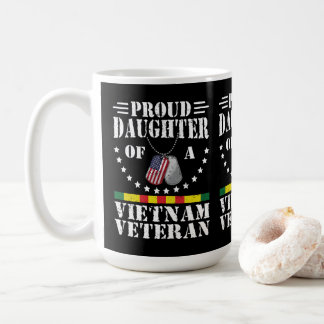 Caneca De Café Filha Orgulhosa De Um Veterano Do Vietnã Presente