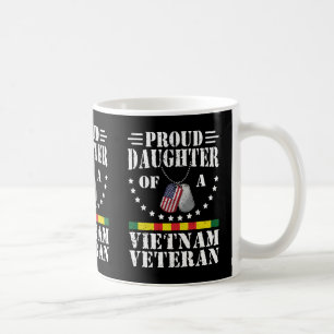 Caneca De Café Filha Orgulhosa De Um Veterano Do Vietnã Presente