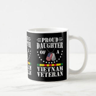 Caneca De Café Filha Orgulhosa De Um Veterano Do Vietnã Presente 