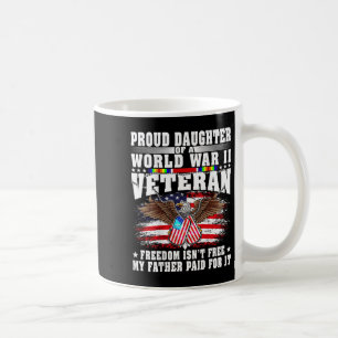 Caneca De Café Filha Orgulhosa de Veterano Militar da Segunda Gue