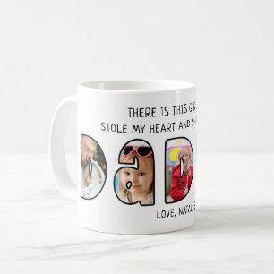 Caneca De Café Filha pai Dizendo 5 Colagem de Fotografias